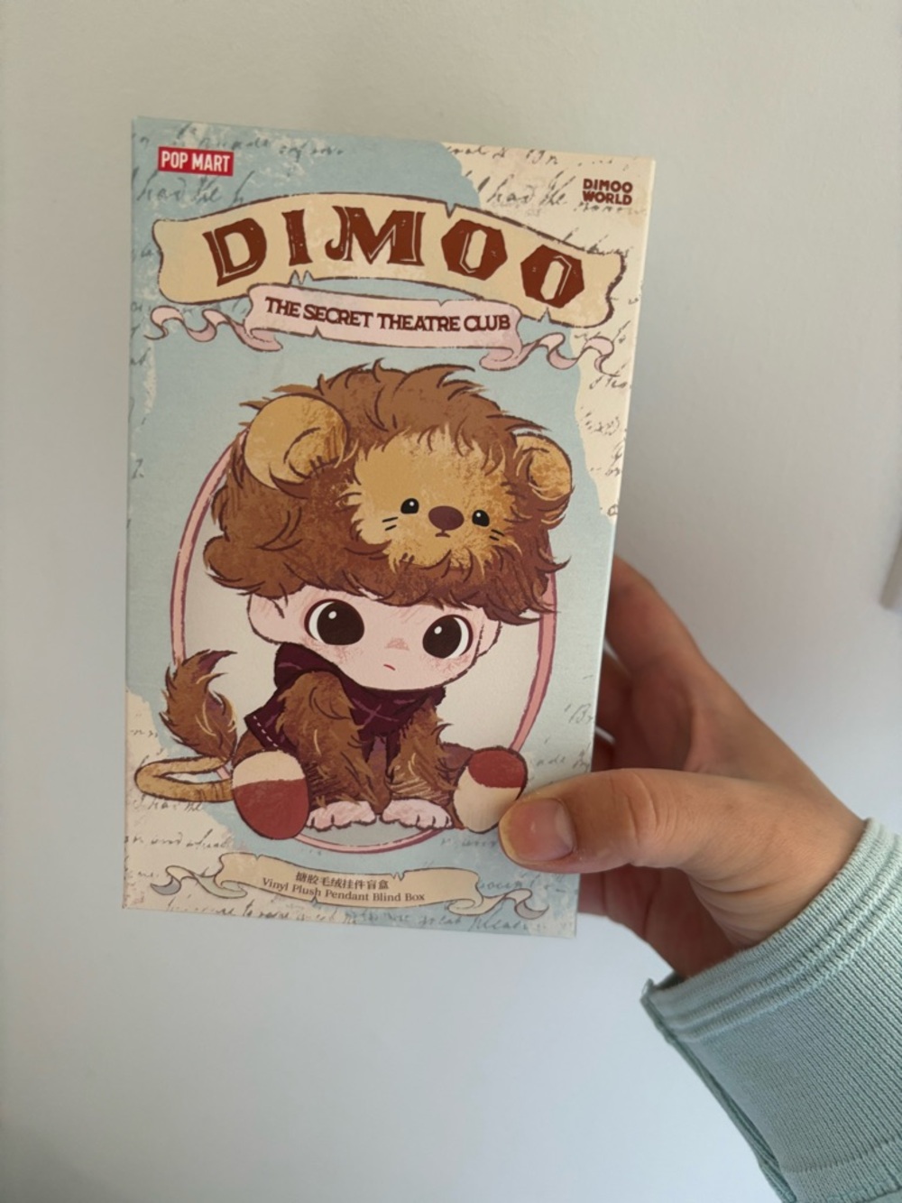 DIMOO The Secret Theatre Club Series - Vinyl Plush Pendant Blind Box- Timid Lion